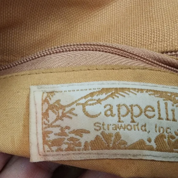 Women's Crochet Cappelli Straw Summer Bag with Beaded Handle - Picture 6 of 9